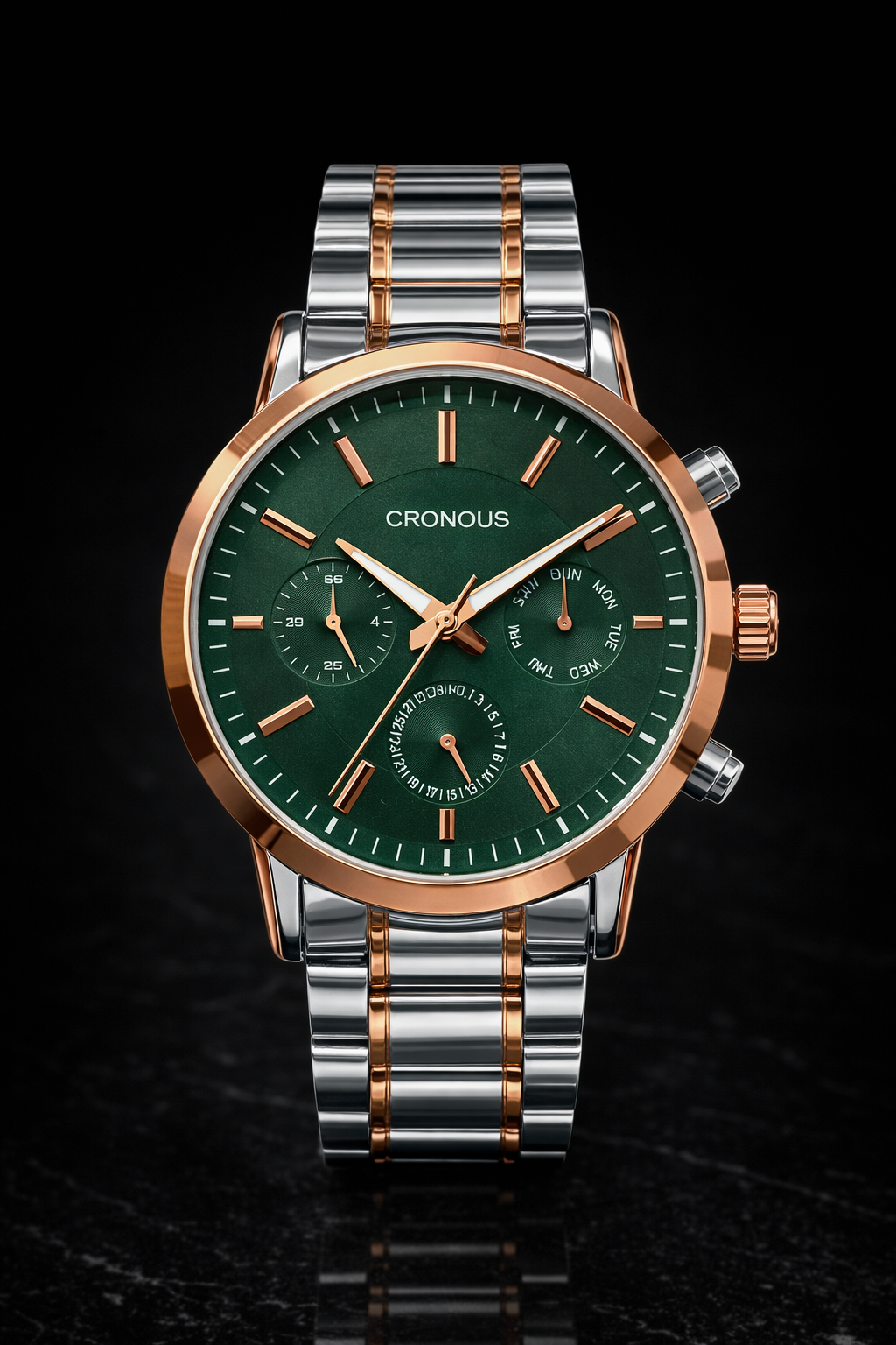 Nova Two Tone Multifunction Watch For Men